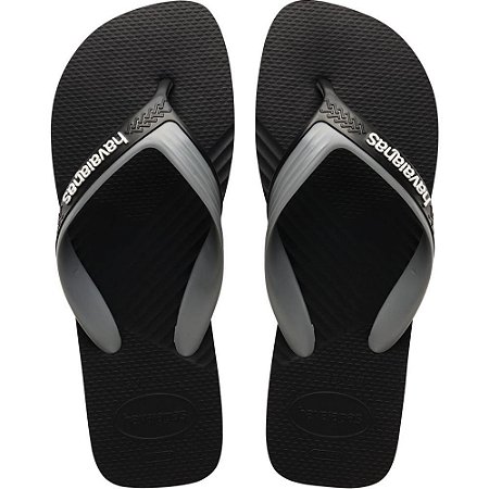 Chinelo Havaianas Masculino Dual 43/4 PRETO/CINZA ACO