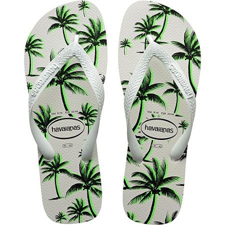 Chinelo Havaianas Masculino Aloha 41/2 BRANCO/VERDE