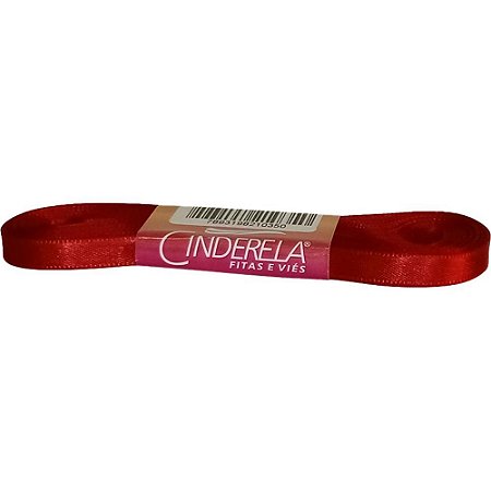 Fita de Cetim 07MM 10M. Vermelho