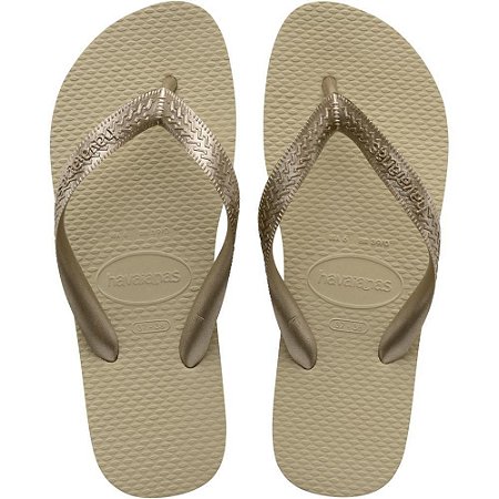 Chinelo Havaianas Unissex Color MIX 39/0 AREIA/DOURADO