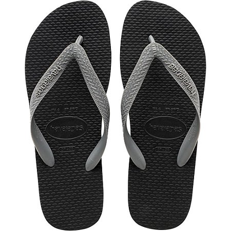 Chinelo Havaianas Unissex Color MIX 43/4 PRETO/CINZA ACO