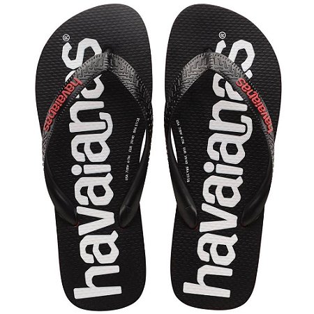 Chinelo Havaianas Unissex TOP Logo Mania 2 43/4 Vermelho