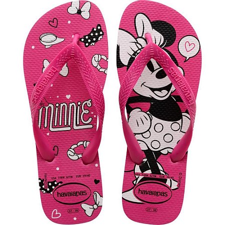 Chinelo Havaianas Licenciado TOP Disney 39/0 PINK Eletric