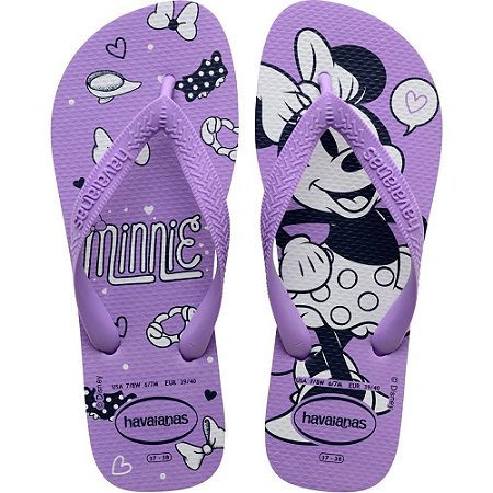 Chinelo Havaianas Infantil TOP Disney 27/8 Roxo Prisma