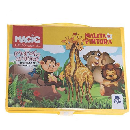 Maleta para Pintura Animais 86 Pecas