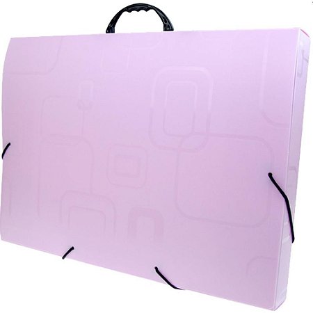 Maleta Plastica com ALCA Dellofine A3 Rosa Pastel