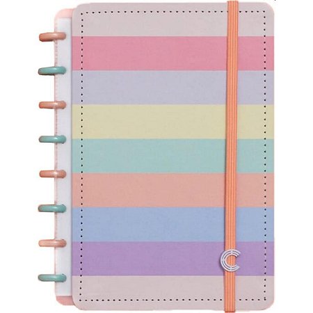 Caderno Inteligente A5 ARCO-IRIS Pastel 80FLS.