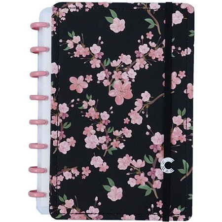 Caderno Inteligente A5 BY Gocase Rose BLACK 80FLS.