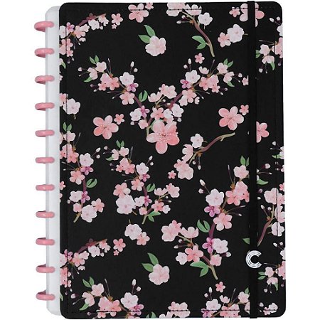 Caderno Inteligente Grande BY Gocase Rose BLACK 80