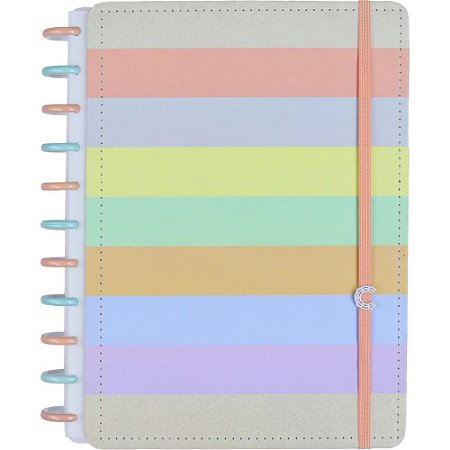 Caderno Inteligente G+ ARCO IRIS Pastel 140FLS