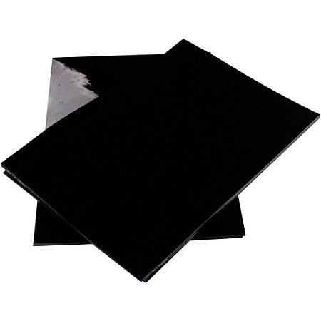 Capa para Encadernacao A4 Acetato Lisa Preta 0,19