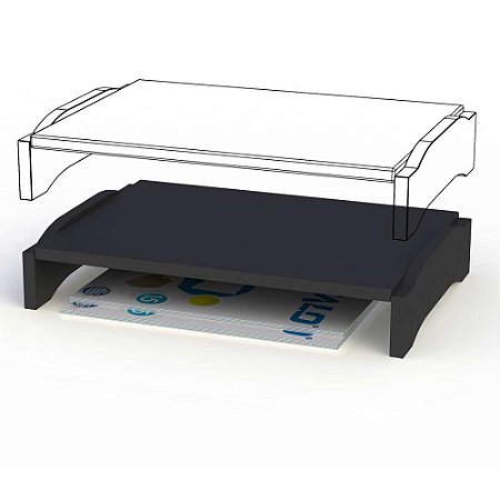 Suporte para Monitor Preto S/GAVETA 35X24X64CM