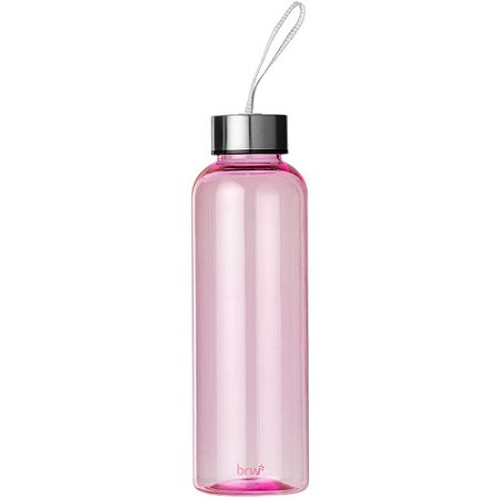 Garrafa Plastica C/ALCA 500ML Rosa Pastel