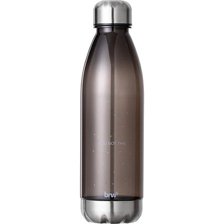Garrafa Plastica Estampada 700ML Cinza