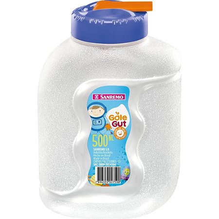 Garrafa Plastica Gole Guti 500 ML Tampa Azul