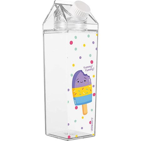 Garrafa Plastica Picole Caixa de Leite