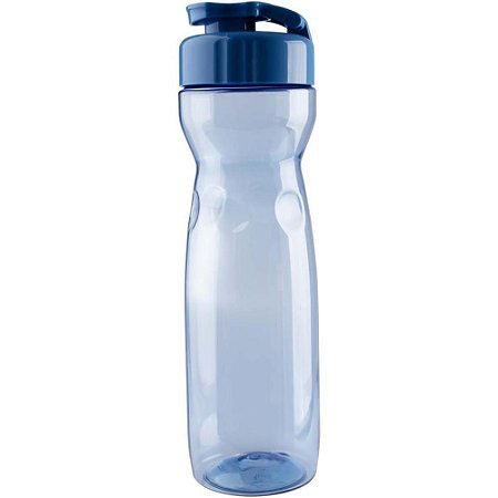 Garrafa Plastica Veneza TRANSP/AZUL 600ML