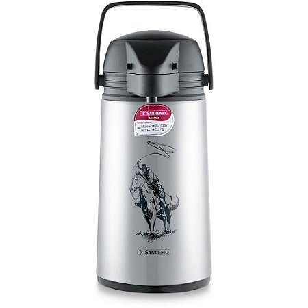 Garrafa Termica Pressao Expressar INOX 1L Cowboy