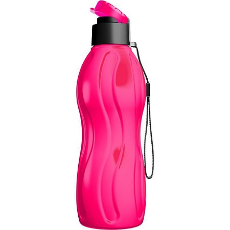 Garrafa Plastica INFINITY Neon 600ML Rosa