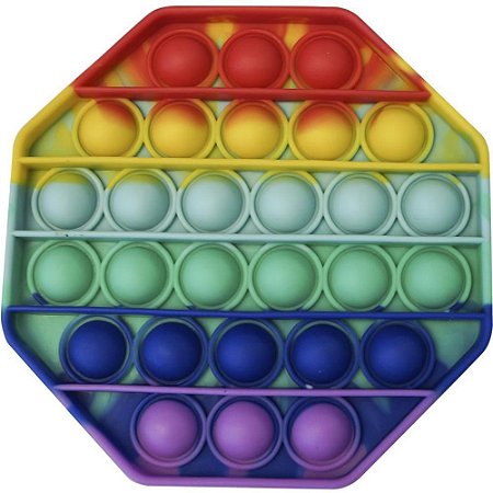 Brinquedo Diverso POP FUN Octagono ARCO IRIS