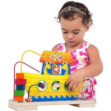 Brinquedo Pedagogico Aramado ARCA de Noe - Carlu