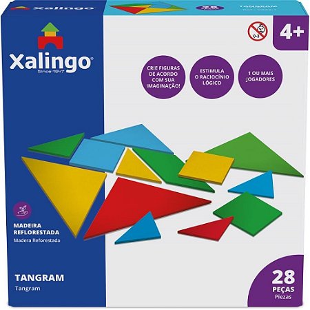 Brinquedo Pedagogico Tangram 28PCS
