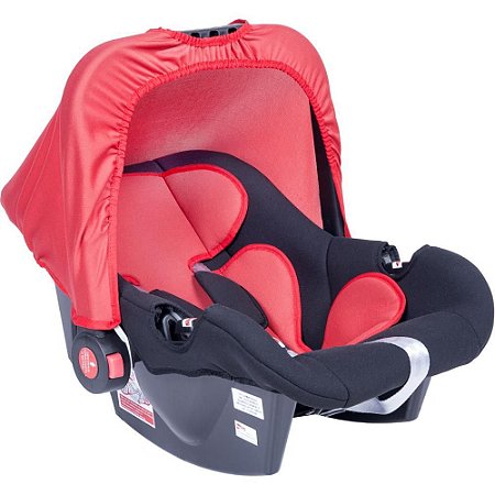 Cadeira de Segurança para Carro Bebê Conforto Preta e Vermelha ATÉ 13KG - STYLL BABY