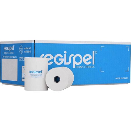 Bobina Termica 80MMX40M. Branca 48G. CX C/10 - Regispel