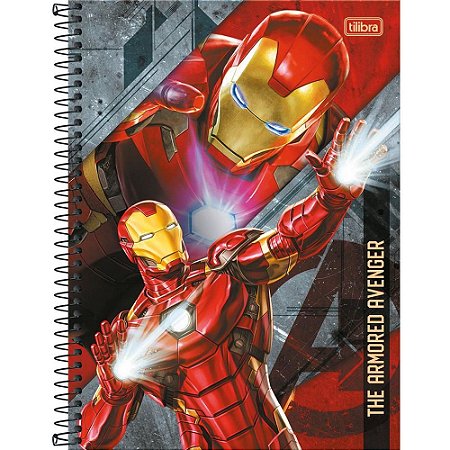 Caderno 01X1 Capa Dura Avengers 80FLS. PCTE C/4