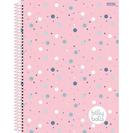 Caderno 01X1 Capa Dura BILLY BALLS B/A 80F PCTE C/4