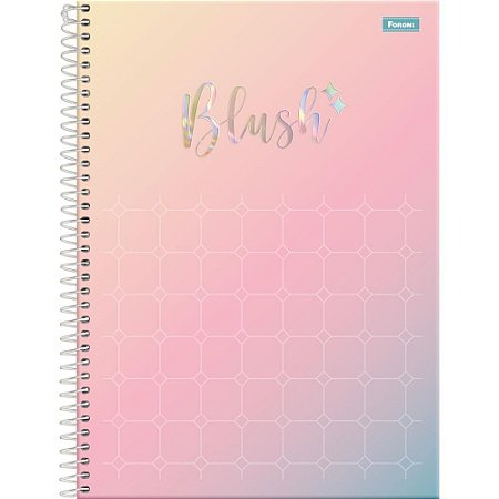 Caderno 01X1 Capa Dura BLUSH 80FLS. PCTE C/4