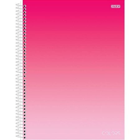 Caderno 01X1 Capa Dura Colors PINK 80F PCT.C/04