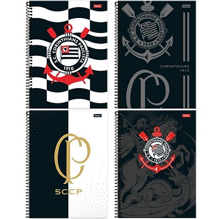 Caderno 01X1 Capa Dura Corinthians 80FLS. PCT.C/04