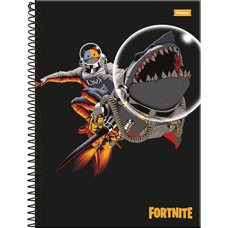 Caderno 01X1 Capa Dura Fortnite 80FLS.  PCT.C/04