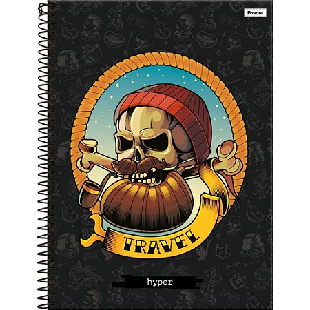 Caderno 01X1 Capa Dura HYPER 80FLS.