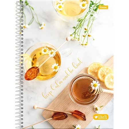 Caderno 01X1 Capa Dura Like IT 80FLS.