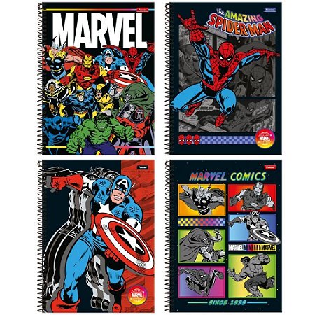Caderno 01X1 Capa Dura Marvel Comics 80FLS.  PCT.C/04