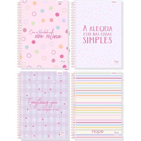 Caderno 01X1 Capa Dura Poa 80 Folhas