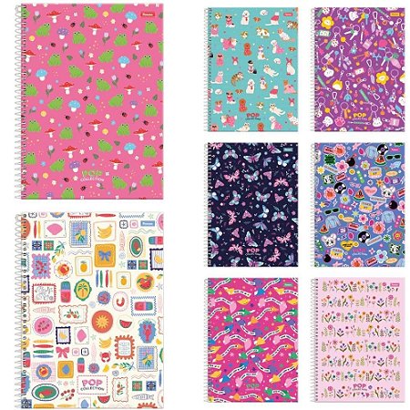 Caderno 01X1 Capa Dura POP Collection 96 Folhas