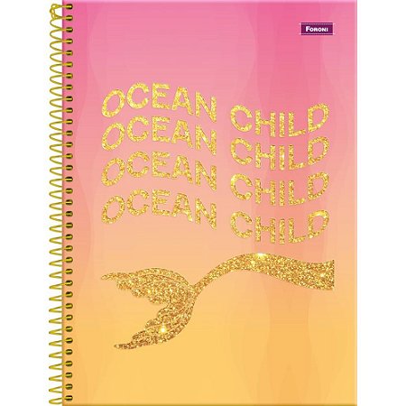 Caderno 01X1 Capa Dura Sereia 80FLS.