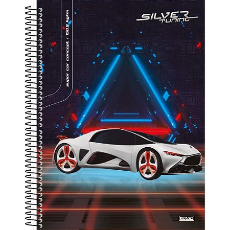 Caderno 01X1 Capa Dura Silver Tuning 80F