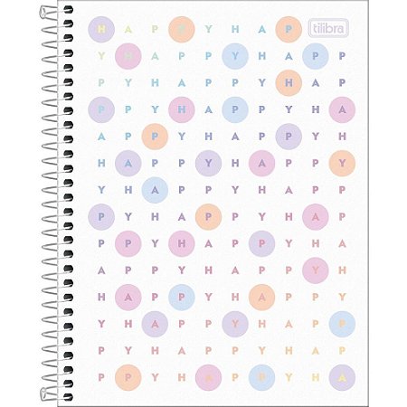 Caderno 01X1 Cp.dura Colegial HAPPY 80FLS. Gofrado