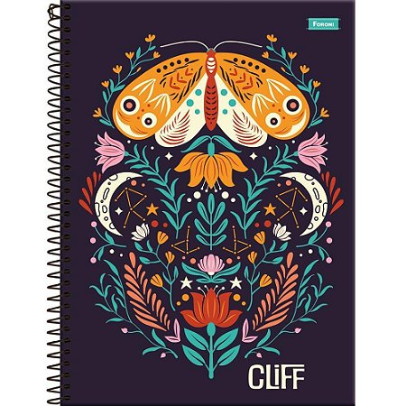 Caderno 10X1 Capa Dura CLIFF Feminino 160FLS.