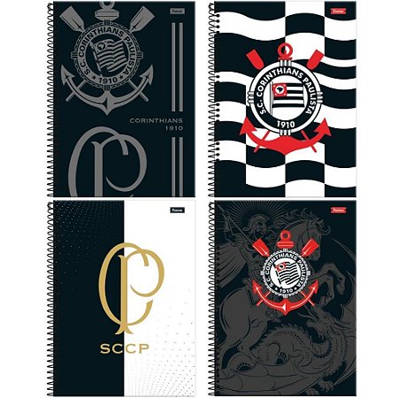 Caderno 10X1 Capa Dura Corinthians 160FLS.