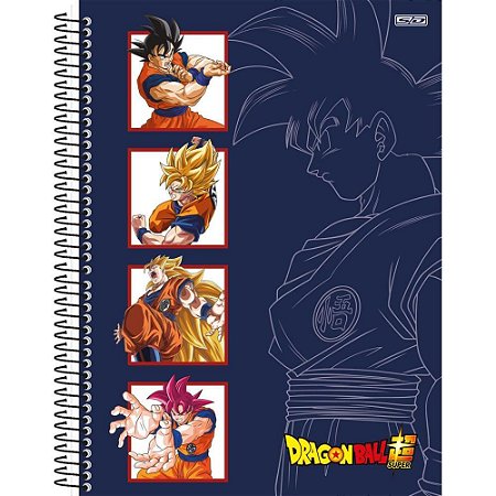 Caderno 10X1 Capa Dura Dragon BALL Super 160F PCTE C/4 SD