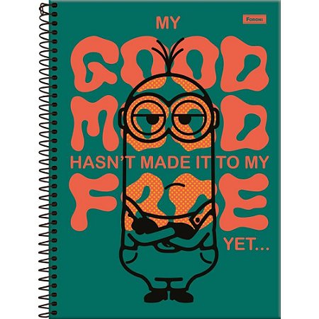Caderno 10X1 Capa Dura Minions 160FLS. PCT.C/04
