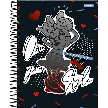 Caderno 10X1 Capa Dura Minnie 160FLS.