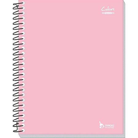 Caderno 10X1 Capa Dura Neutro Rosa 200 Folhas