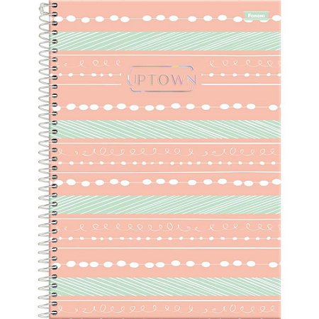 Caderno 10X1 Capa Dura UPTOWN 160FLS.
