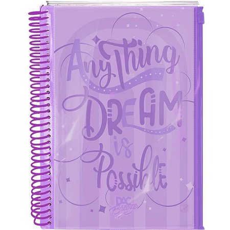Caderno 10X1 Cp.dura Colegial Breeze Lilas 160F.C/MALOTE